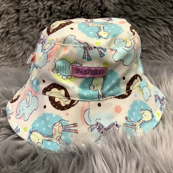 Snug As A Bug | Infant's Baby Animals Sun Hat | 0-3 Moths - Picture 1 of 4